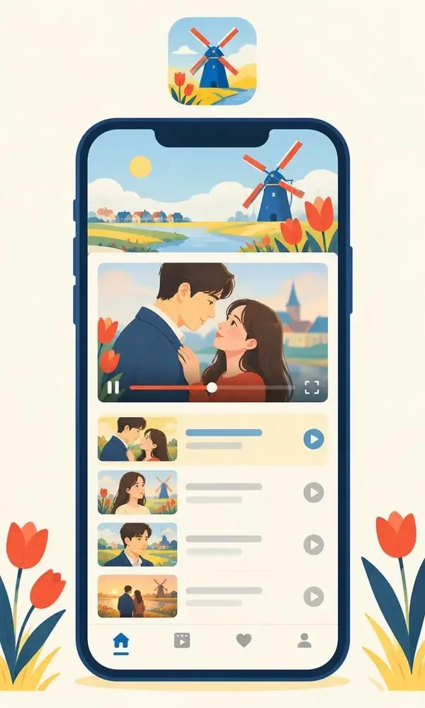 AI爽剧网站APP - 竖屏沉浸式播放 AI爽剧网站客户端播放界面预览